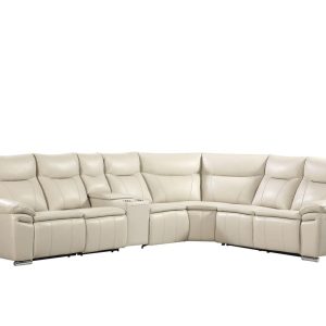 Inox 3 Piece Power Living Room Set In Biege