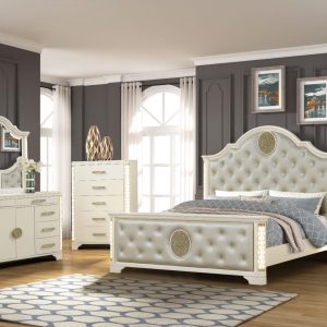 JASMINE - Queen Bedroom Complete Set - GOLD BEIGE