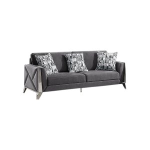 Diana 3 Piece Living Room Set In Grey